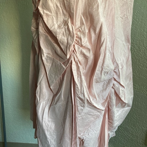 𝅺SUE BLANKINSHIP dusty rose 100% silk crinkled set. MEd/ SM - Picture 9 of 12